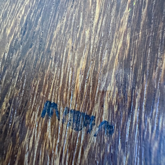 INLAID WOOD TRAY WITH FLOWERS - OCTAGON SHAPE - Picture 7 of 11